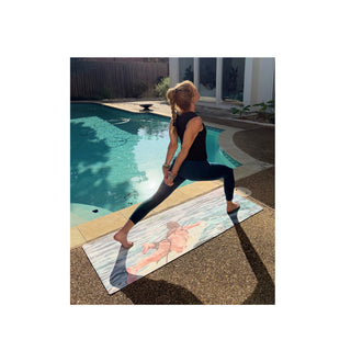 Paddling Into the Blue Yoga Mat