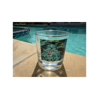 Diving Into Turquoise World Rocks Glass